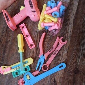 Toy Tool Set Girl Pretend Play Construction Tool Accessories Tool Toys